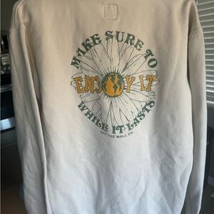 Vans Unisex Hooded Sweatshirt - Cream/Off White Hoodie